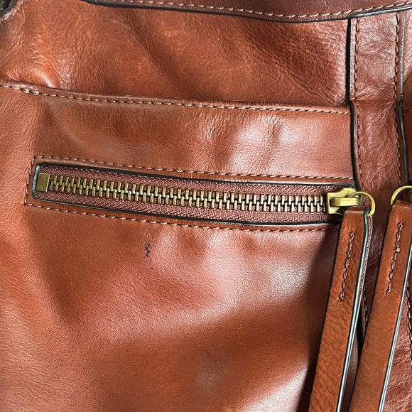 Leather Fossil Shoulder Cross Body Purse - Picture 6 of 6